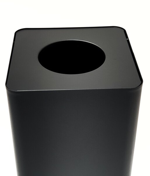 Odpadkový koš na tříděný odpad Caimi Brevetti Centolitri 100 L, černý