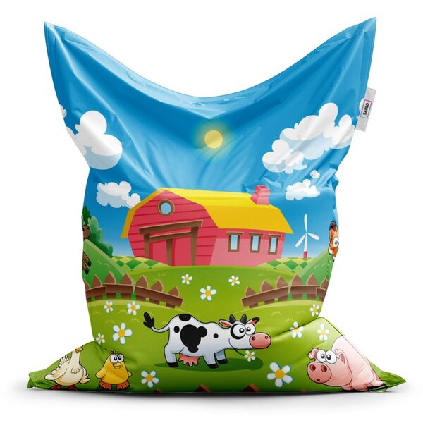 Sedací vak Classic farma - dětský, barevná