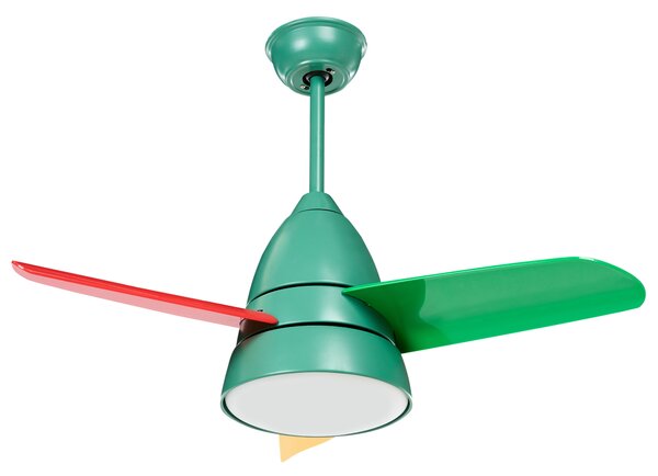 Stropní ventilátor se světlem STRAWBERRY s dálkovým ovládáním Pestrá