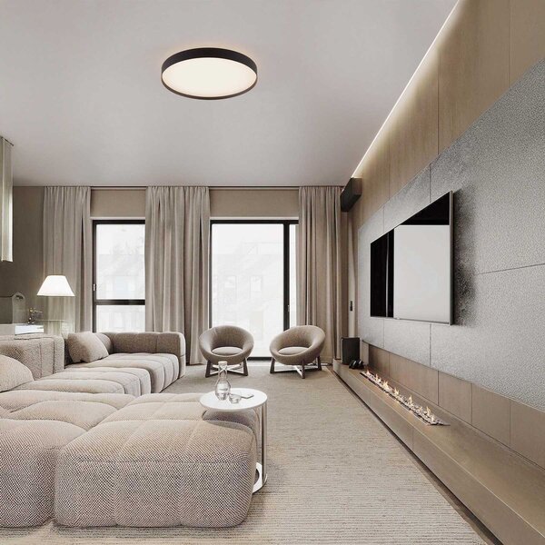 Nova Luce Roi LED stropní svítidlo Ø40CMČerná