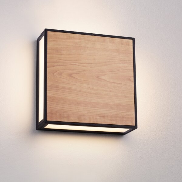 Černé kovové venkovní nástěnné LED světlo Nova Luce Astral II. 22 cm