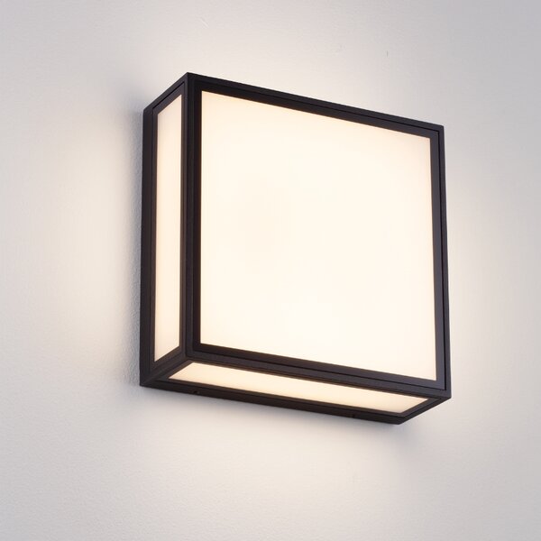 Černé kovové venkovní nástěnné LED světlo Nova Luce Astral 22 cm