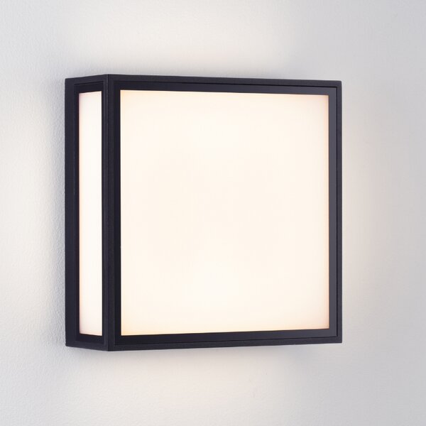 Černé kovové venkovní nástěnné LED světlo Nova Luce Astral 22 cm
