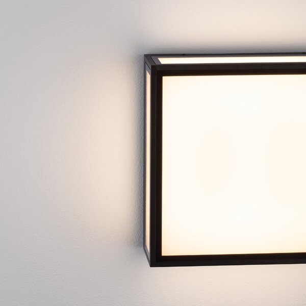 Černé kovové venkovní nástěnné LED světlo Nova Luce Astral 22 cm