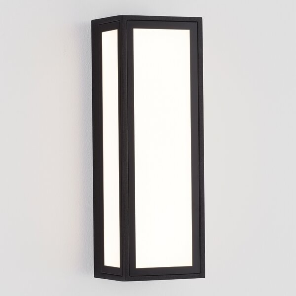 Černé kovové venkovní nástěnné LED světlo Nova Luce Astral 25,8 x 8,6 cm