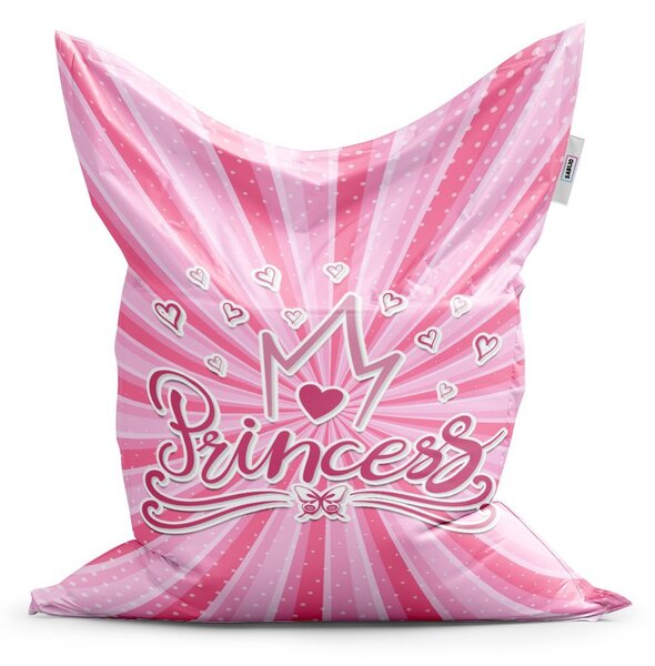 Sedací vak Classic Princess - dětský, růžová