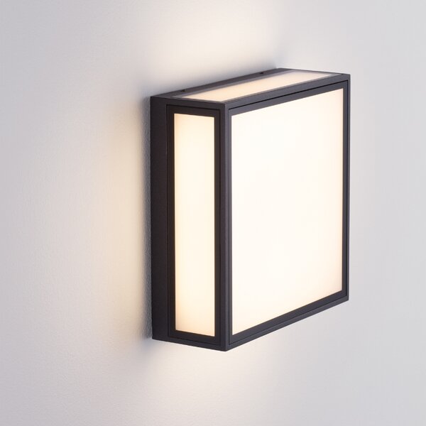 Černé kovové venkovní nástěnné LED světlo Nova Luce Astral 22 cm