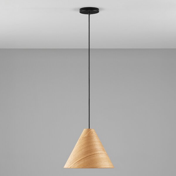 Dřevěné závěsné světlo Nova Luce Elysian 30 cm