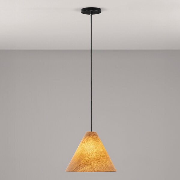 Dřevěné závěsné světlo Nova Luce Elysian 30 cm