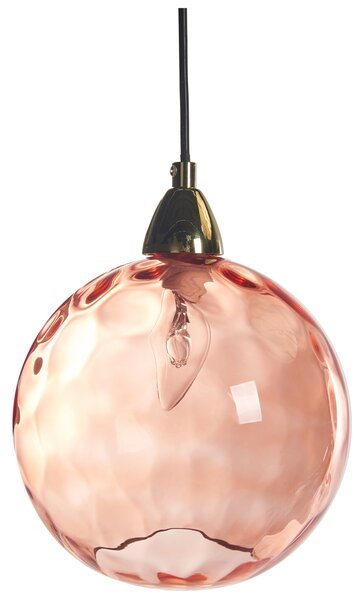 Závěsná lampa PABELLON Sklo Červená