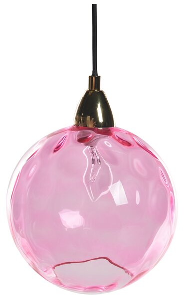 Závěsná lampa PABELLON Sklo Červená