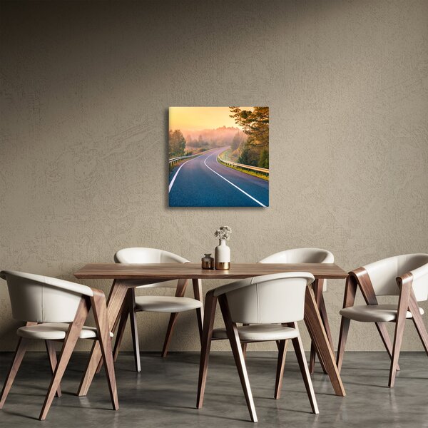 Obraz - Cesta při východu slunce (30x30 cm)