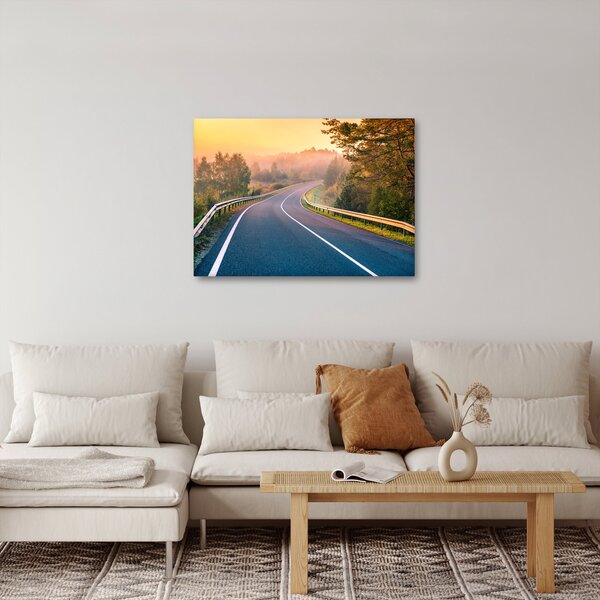 Obraz - Cesta při východu slunce (70x50 cm)