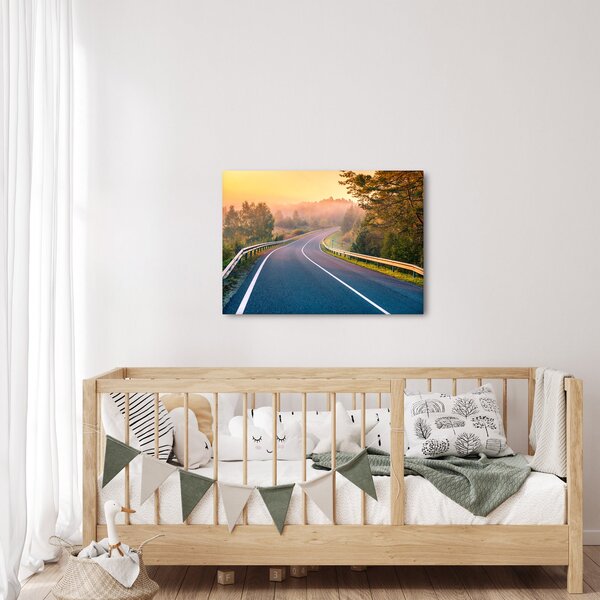 Obraz - Cesta při východu slunce (70x50 cm)
