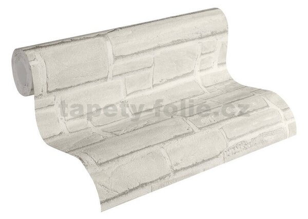 Vliesové tapety na zeď IMPOL 6623-16, cihla šedá, rozměr 10,05 m x 0,53 m, A.S.Création