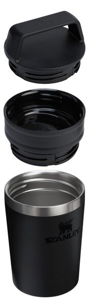 Černý termo hrnek z nerezové oceli 230 ml Café-To-Go Travel Mug Black 2.0 – Stanley