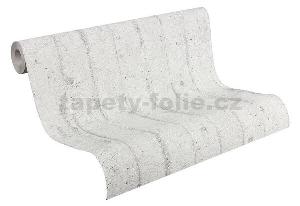 Vliesové tapety na zeď IMPOL 7137-11, betonová zeď šedá, rozměr 10,05 m x 0,53 m, A.S.Création
