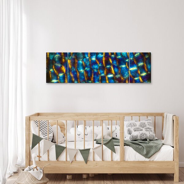 Obraz - Buněčná stěna (170x50 cm)