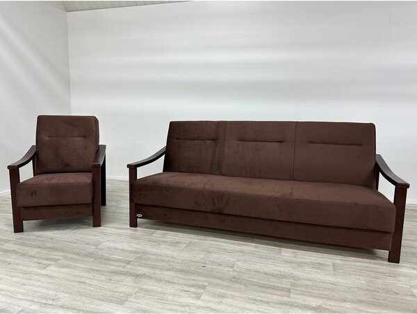 Klasická sedací souprava MODEL O 3W+1 bez čalounění zadní části