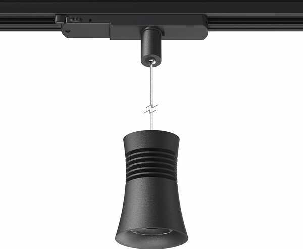 Mantra 7782 3F Pagoda, závěs do kolejnice LED 12,5W 3000K, černá, průměr 7,4cm