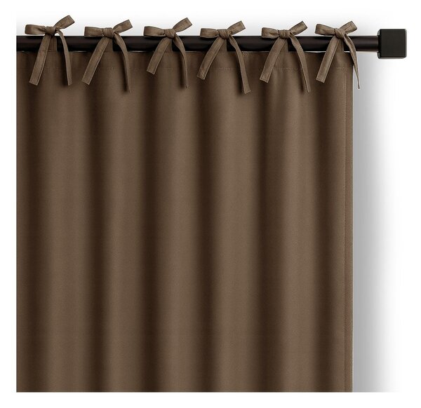 Hnědý dimout závěs 140x250 cm Carli Tie – Restilo