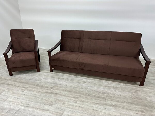 Klasická sedací souprava MODEL O 3W+1 bez čalounění zadní části