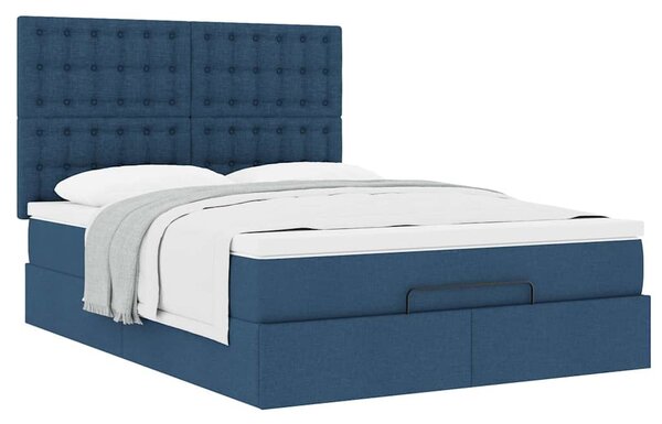 Osmanský rám postele s matrací Blue 140x190cm textil 3313326