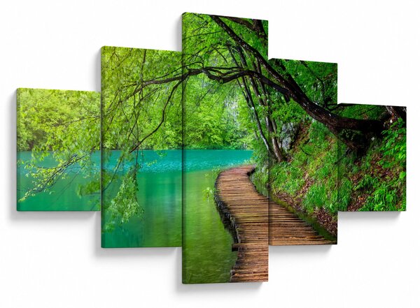Obraz - Plitvická jezera (125x70 cm)