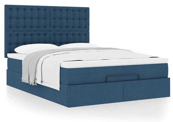Osmanský rám postele s matrací Blue 140x190cm textil 3313326