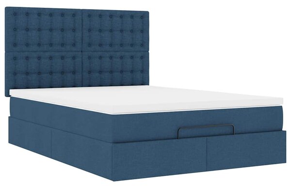 Osmanský rám postele s matrací Blue 140x190cm textil 3313326