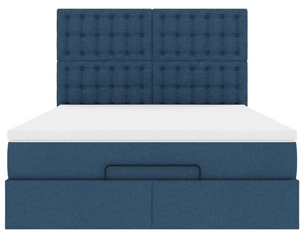 Osmanský rám postele s matrací Blue 140x190cm textil 3313326