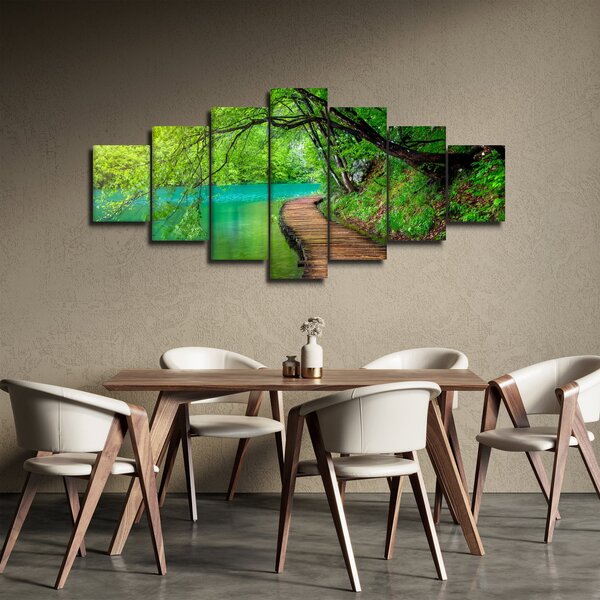 Obraz - Plitvická jezera (210x100 cm)