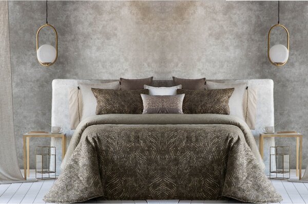 Textil Antilo Přehoz Arely Taupe, šedohnědý, sada se 2 povlaky na polštáře 70x50 cm Rozměr: 250x270 cm