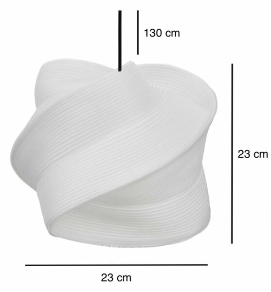 TD Lamps Zippoo E27 textilní závěsné svítidlo 23CM