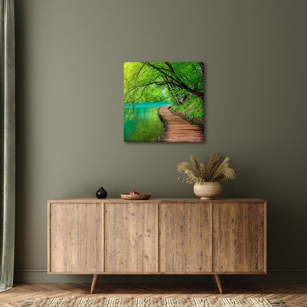 Obraz - Plitvická jezera (30x30 cm)