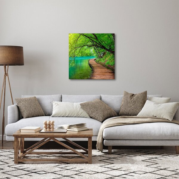 Obraz - Plitvická jezera (30x30 cm)