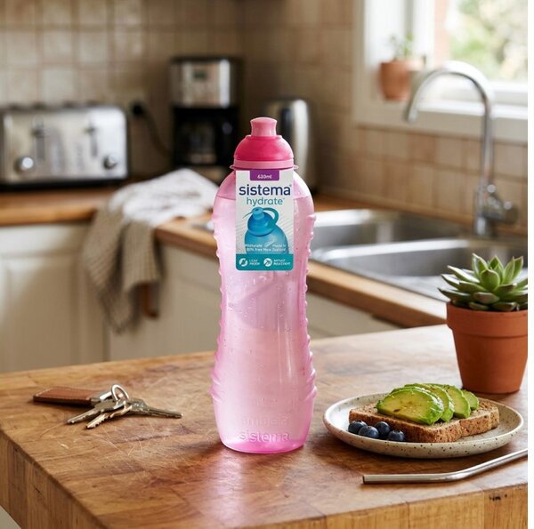 Sistema Láhev Hydrate Squeeze Twist n Sip 620 ml, růžová