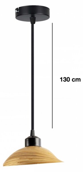 TD Lamps Bamboo E27 bambusové závěsné svítidlo