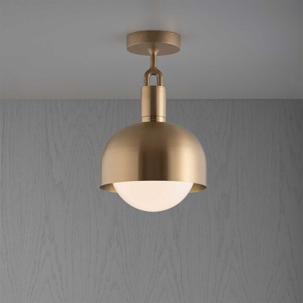 Buster & Punch Forked Globe Shade E27 stropní opálové svítidlo AntracitováL