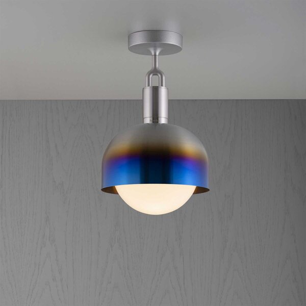 Buster & Punch Forked Globe Shade E27 stropní opálové svítidlo AntracitováL