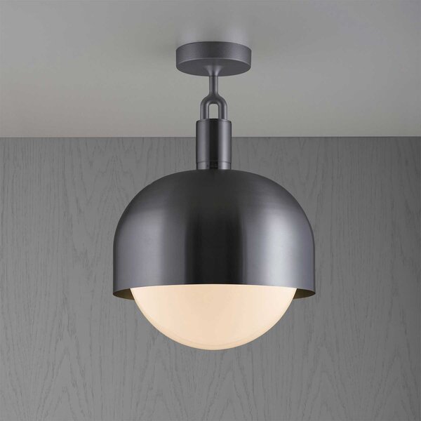 Buster & Punch Forked Globe Shade E27 stropní opálové svítidlo AntracitováL