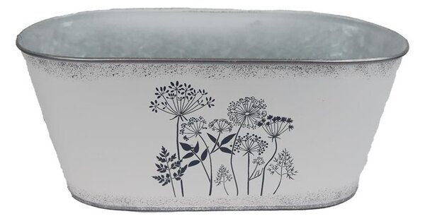 Květináč plechový K3588/2 - 23,5 × 13 × 10,5 cm