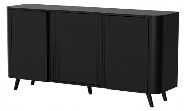 HALMAR Komoda Volare 3D 151 cm matná černá