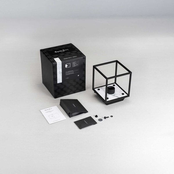 Buster & Punch Caged E27 stropní mramorové svítidlo ČernáL