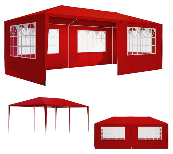 Párty stan NEAPOL, 3x6m, červená Jurhan