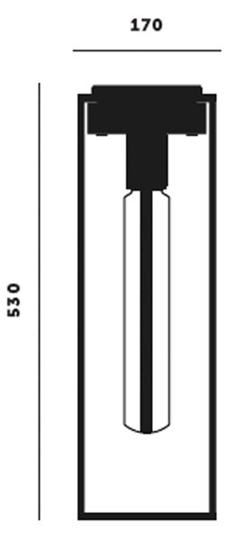 Buster & Punch Caged E27 stropní mramorové svítidlo ČernáL