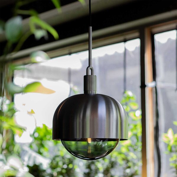 Buster & Punch Forked Globe Shade E27 závěsné svítidlo MosazOpálová⌀250mm