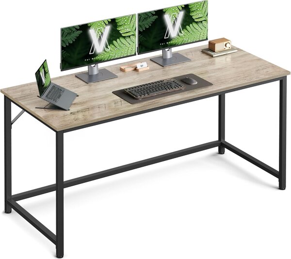 SONGMICS Psací stůl Vasagle Kolmo 140 cm černý/šedý