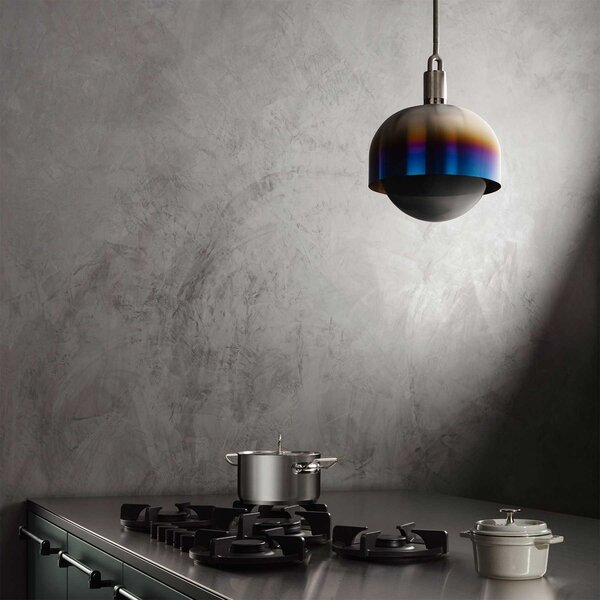 Buster & Punch Forked Globe Shade E27 závěsné svítidlo MosazOpálová⌀250mm