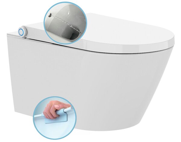 Sapho VEEN CLEAN závěsné WC s integrovaným elektronickým bidetem